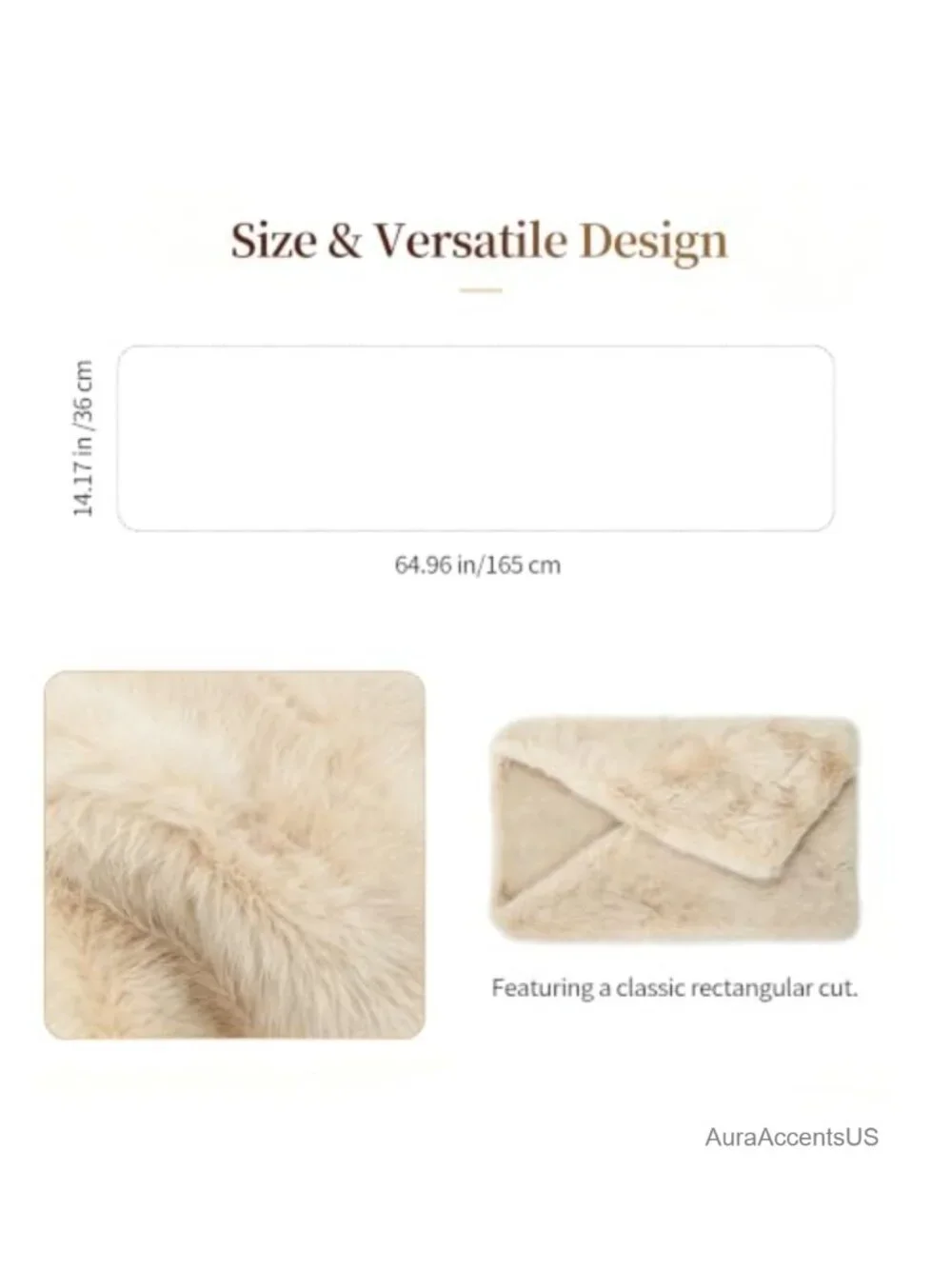 Faux Fur Shawl Wrap for Women Winter Stole Scarf